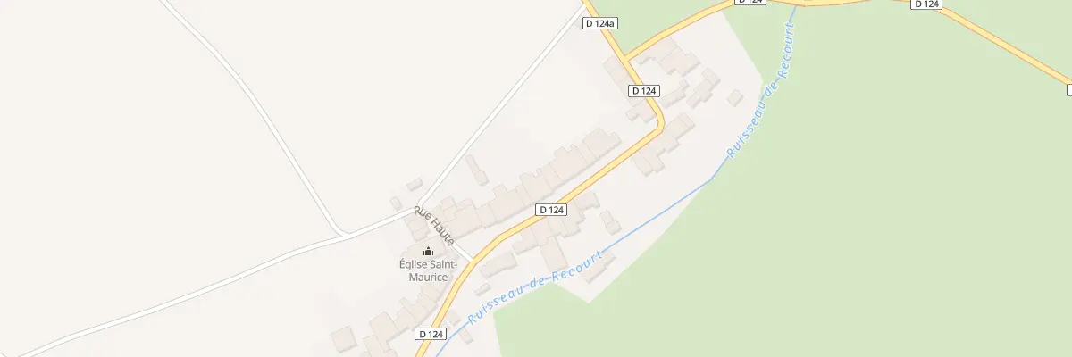 Plan du 5 Gr Grande Rue à Récourt-le-Creux