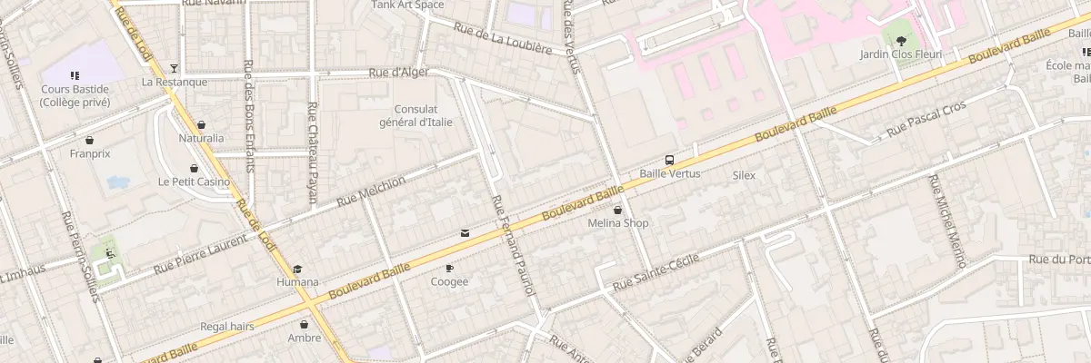 Plan du 127 Bd Baille à Marseille 5e Arrondissement