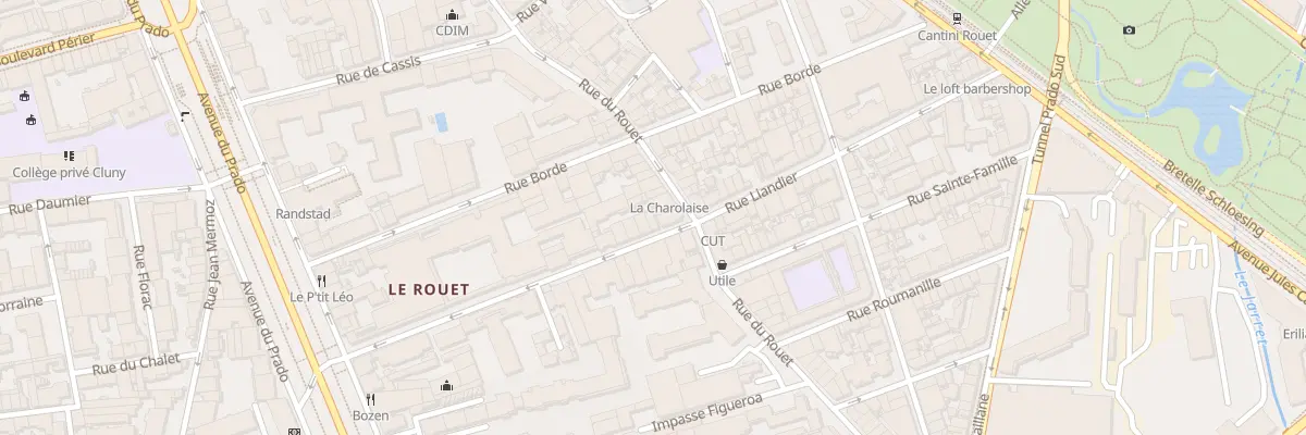 Plan du 45 Rue liandier à Marseille 8e Arrondissement