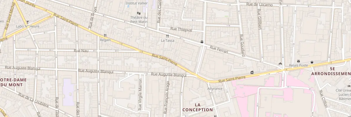 Plan du 113 Rue saint pierre à Marseille 5e Arrondissement