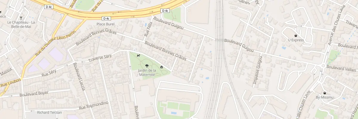 Plan du 80 Bd Bonnes Graces à Marseille 3e Arrondissement