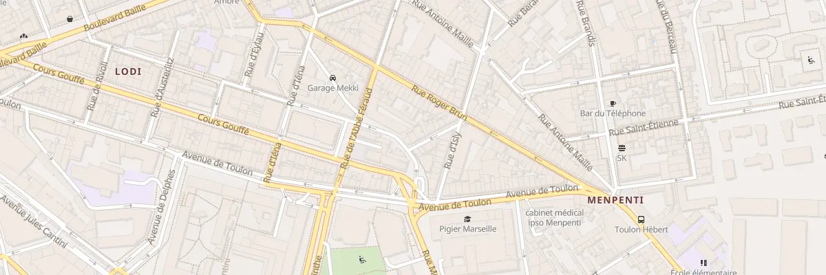Plan du 14 Rue chateau du murier à Marseille 5e Arrondissement