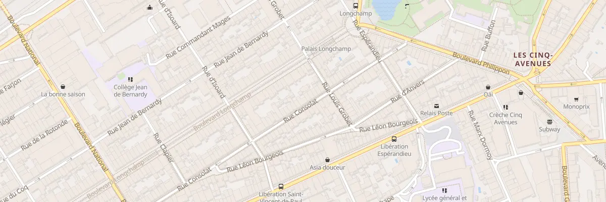 Plan du 123 Rue consolat à Marseille 1er Arrondissement