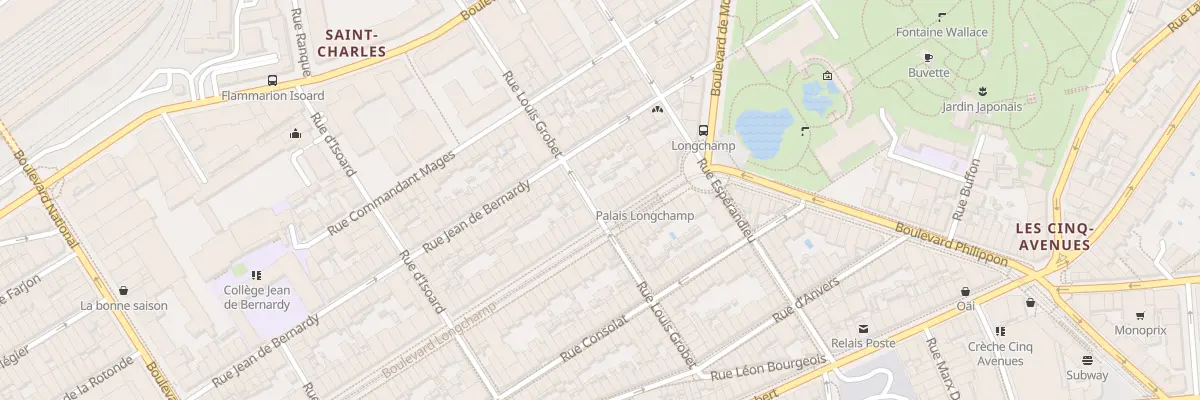Plan du 123 Bd Longchamp à Marseille 1er Arrondissement
