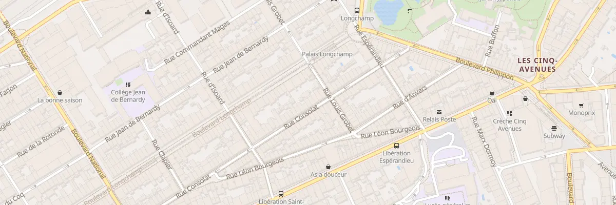 Plan du 127 Rue consolat à Marseille 1er Arrondissement