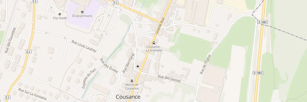 Plan du 82 Grande Rue à Cousance
