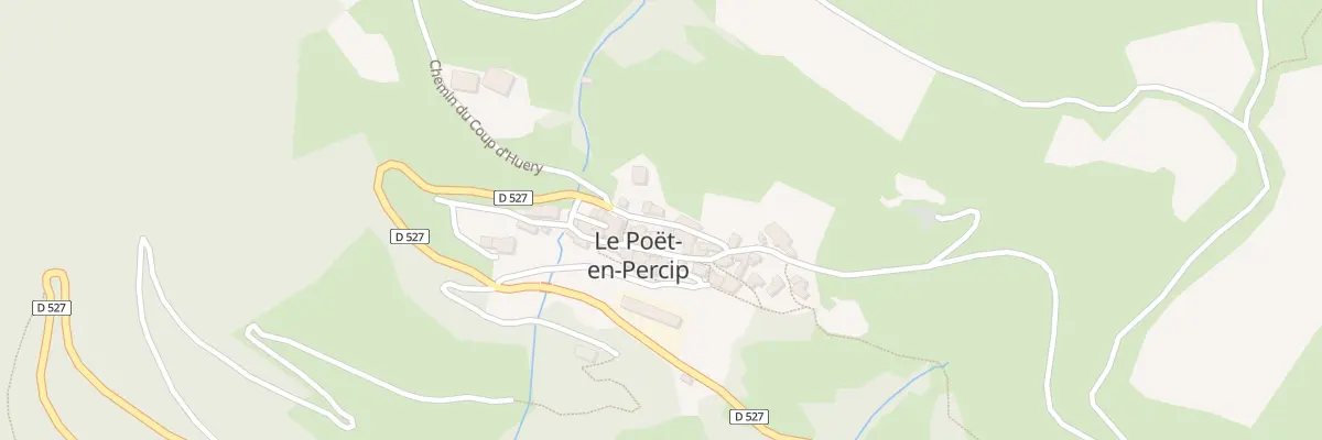 Plan du 5022 Le Village au Poët-en-Percip