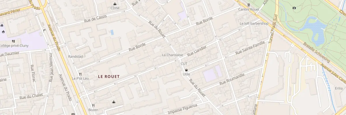Plan du 47 Rue liandier à Marseille 8e Arrondissement
