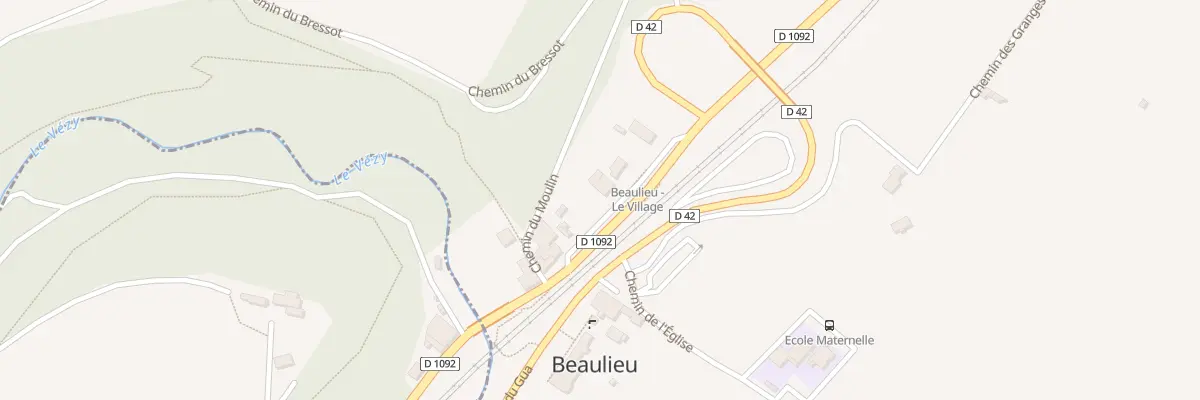 Plan du 96 Rte Nationale 92 à Beaulieu