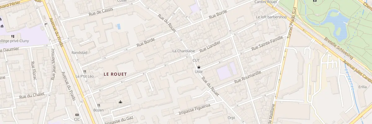 Plan du 70 Rue liandier à Marseille 8e Arrondissement