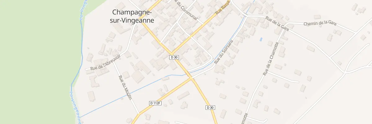 Plan du 5 Rue du Grand Chemin à Champagne-sur-Vingeanne