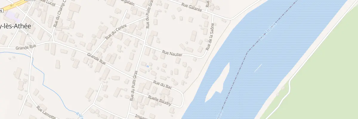Plan du 8 Rue Naulier à Poncey-lès-Athée