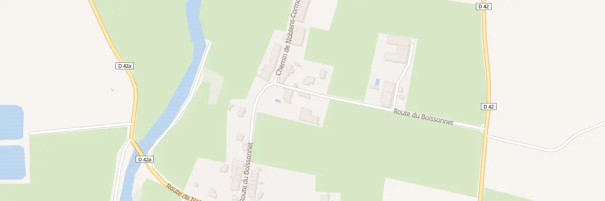 Plan du 265 Rte du Boissonnet à Villereversure