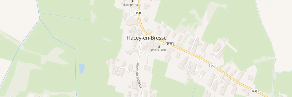 Plan du 1 Rte de Sellieres à Flacey-en-Bresse