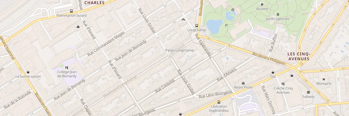 Plan du 122 Bd Longchamp à Marseille 1er Arrondissement