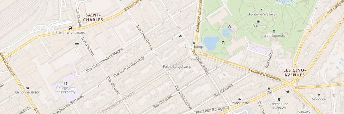 Plan du 131 Bd Longchamp à Marseille 1er Arrondissement