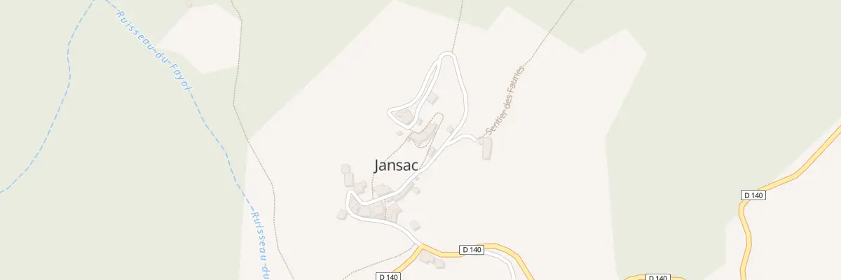 Plan du 5005 Jansac à Recoubeau-Jansac
