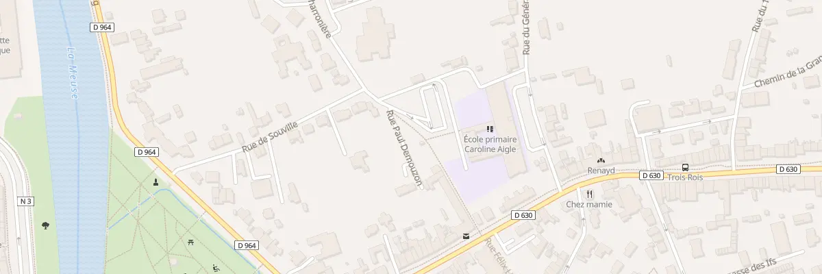 Plan du 1 Rue Paul Demouzon à Verdun
