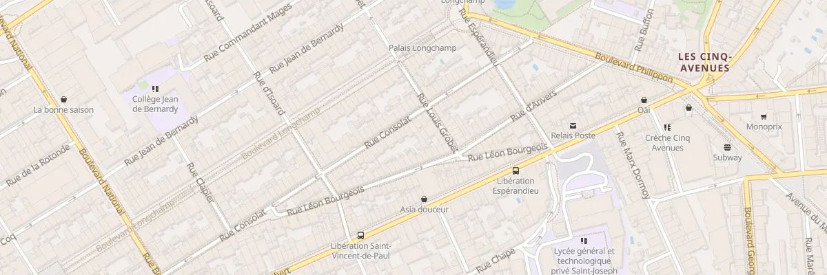 Plan du 134 Rue consolat à Marseille 1er Arrondissement