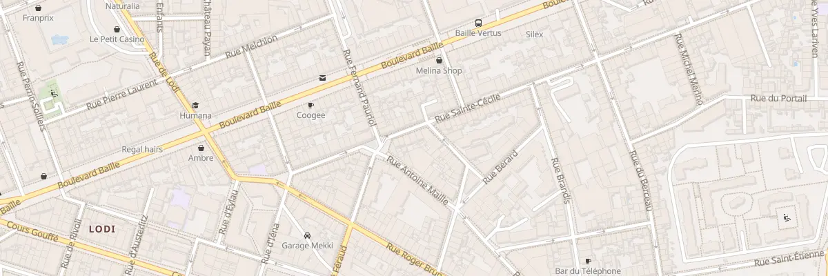 Plan du 36 Rue sainte cecile à Marseille 5e Arrondissement