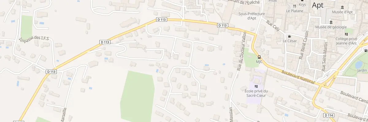 Plan du 216 Av de la Blancherie à Apt
