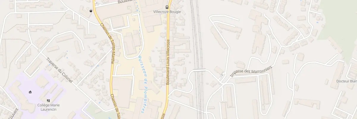 Plan du 80 Bd Louis Villecroze à Marseille 14e Arrondissement