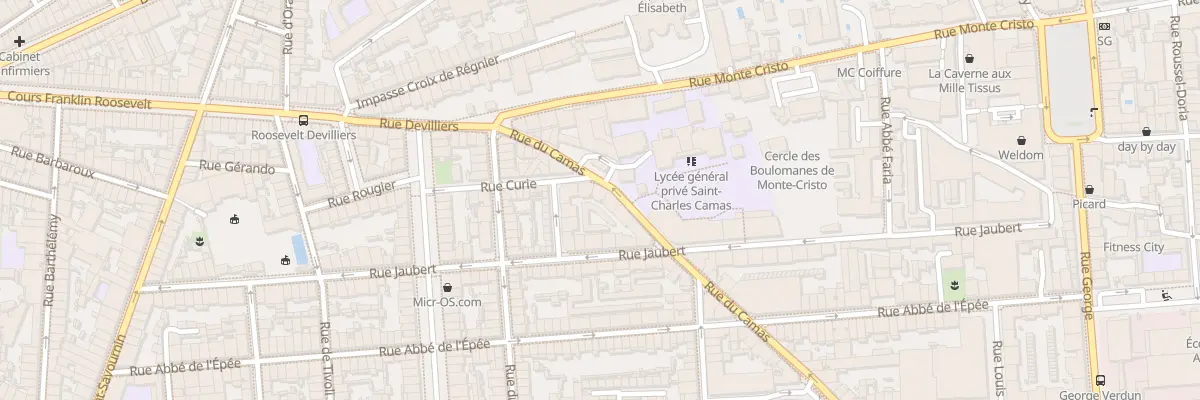 Plan du 14 Rue du camas à Marseille 5e Arrondissement