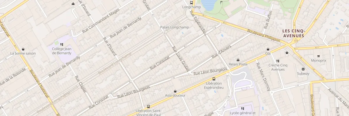 Plan du 140 Rue consolat à Marseille 1er Arrondissement