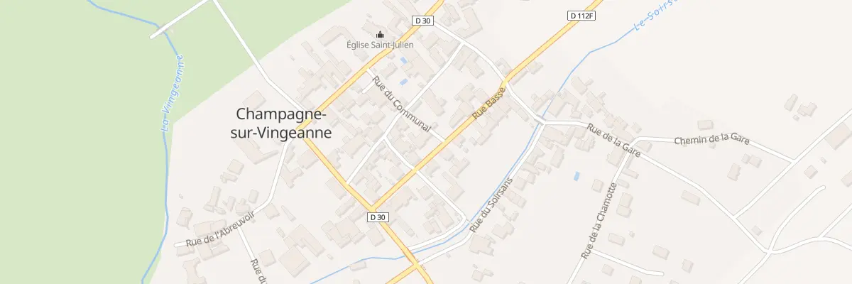 Plan du 6 Rue du Communal à Champagne-sur-Vingeanne