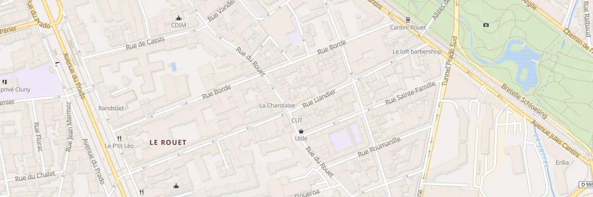 Plan du 53 Rue liandier à Marseille 8e Arrondissement