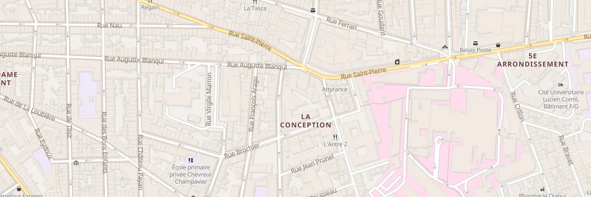 Plan du 15 Rue des vertus à Marseille 5e Arrondissement