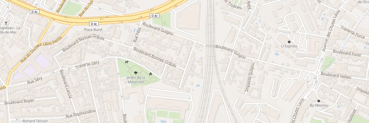 Plan du 14 Av Nord du Petit Lycee à Marseille 3e Arrondissement