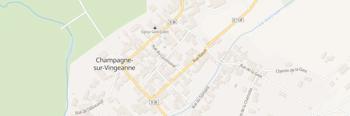 Plan du 3 Rue du Communal à Champagne-sur-Vingeanne