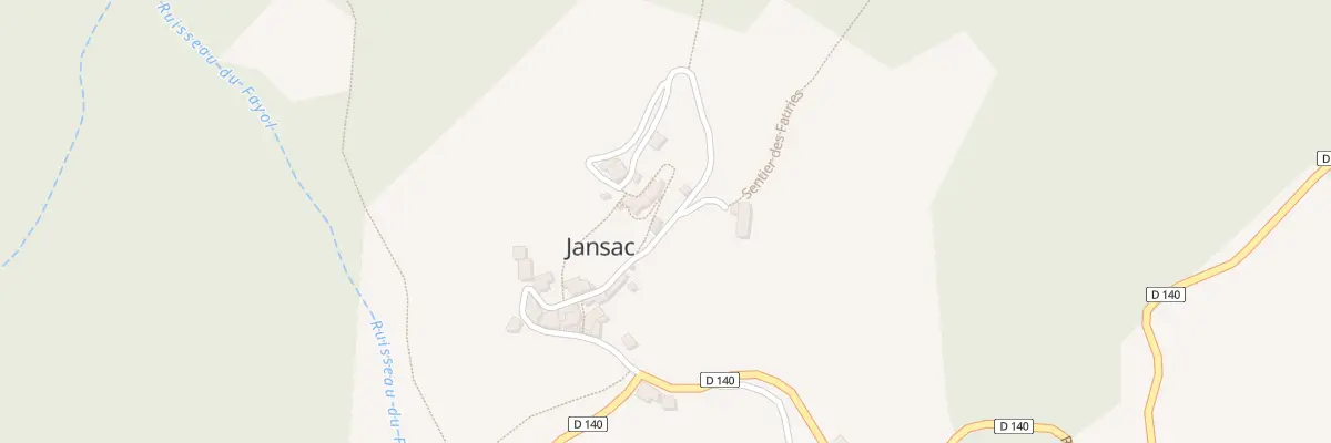 Plan du 23 Sen de la Catenne à Recoubeau-Jansac