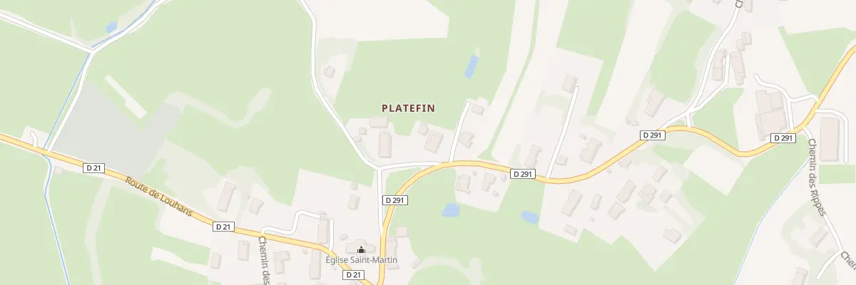 Plan du 2 Che de Platefin à Flacey-en-Bresse