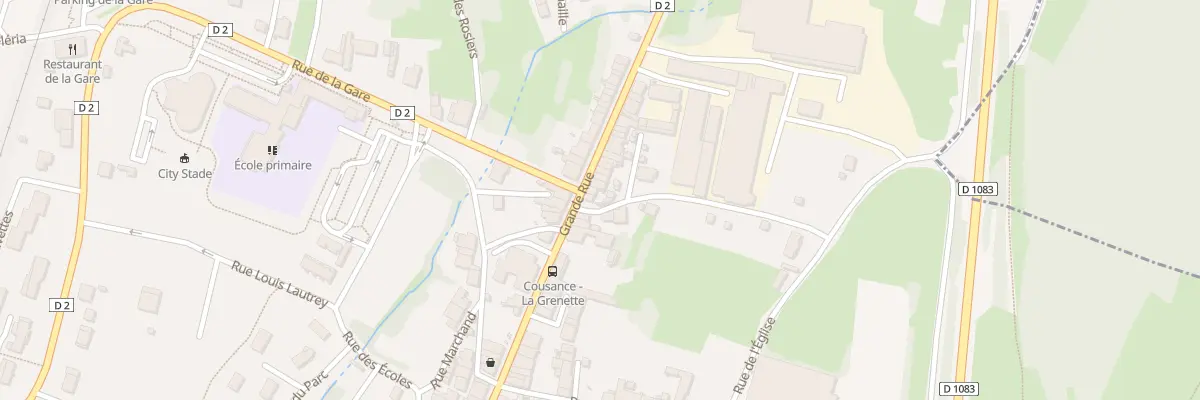 Plan du 92 Grande Rue à Cousance