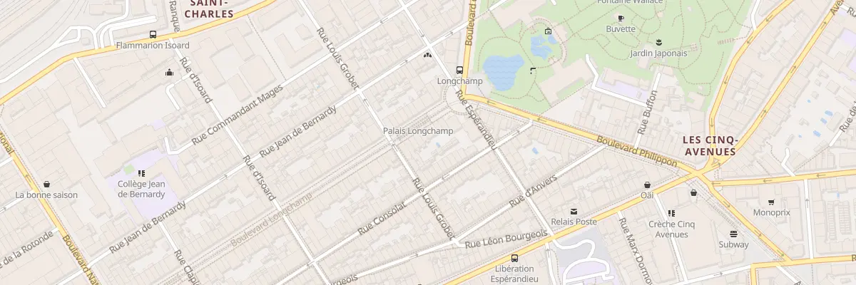 Plan du 130 Bd Longchamp à Marseille 1er Arrondissement