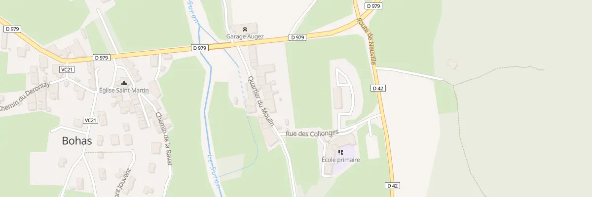 Plan du 85 Quartier du Moulin à Bohas-Meyriat-Rignat