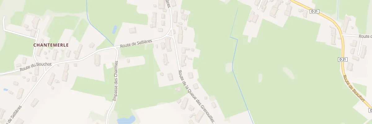 Plan du 5 Rte La Queue des Grenouilles à Flacey-en-Bresse