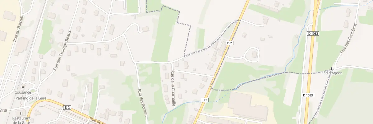 Plan du 1 Rue de la Charnaille à Cousance