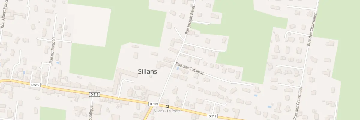 Plan du 7 Rue des Catalpas à Sillans