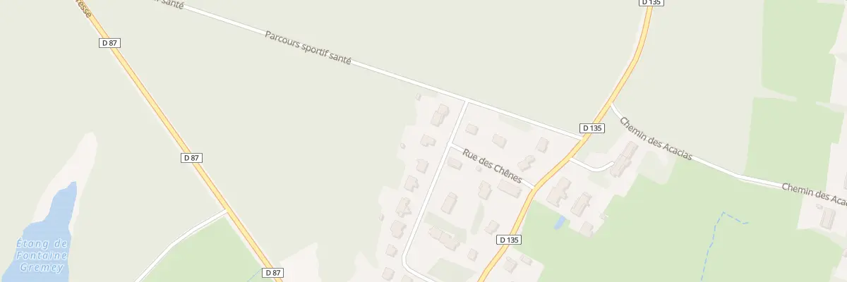 Plan du 225 Rue des Chênes à Beaurepaire-en-Bresse