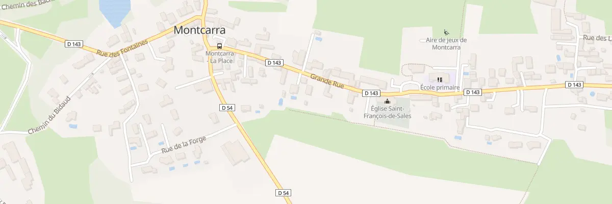 Plan du 184 Vc Grande Rue à Montcarra