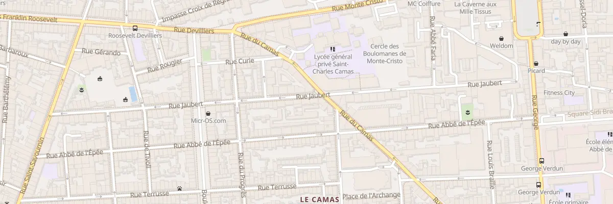 Plan du 92 Rue jaubert à Marseille 5e Arrondissement