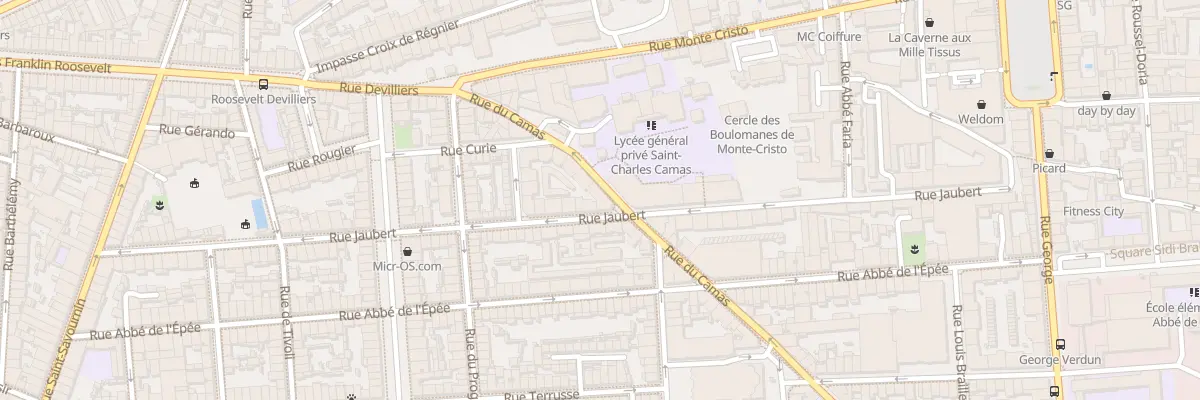 Plan du 20 Rue du camas à Marseille 5e Arrondissement