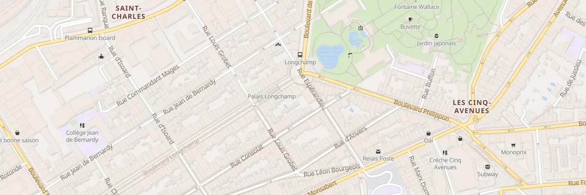 Plan du 138 Bd Longchamp à Marseille 1er Arrondissement