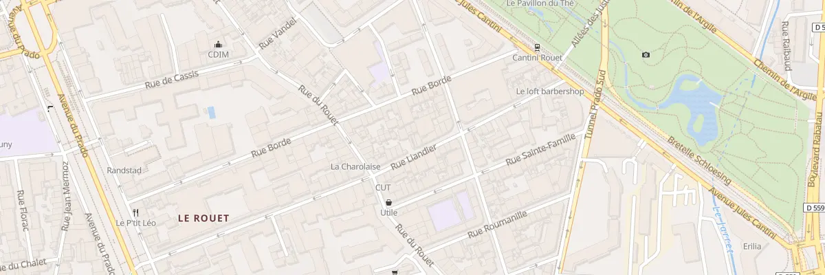 Plan du 65 Rue liandier à Marseille 8e Arrondissement