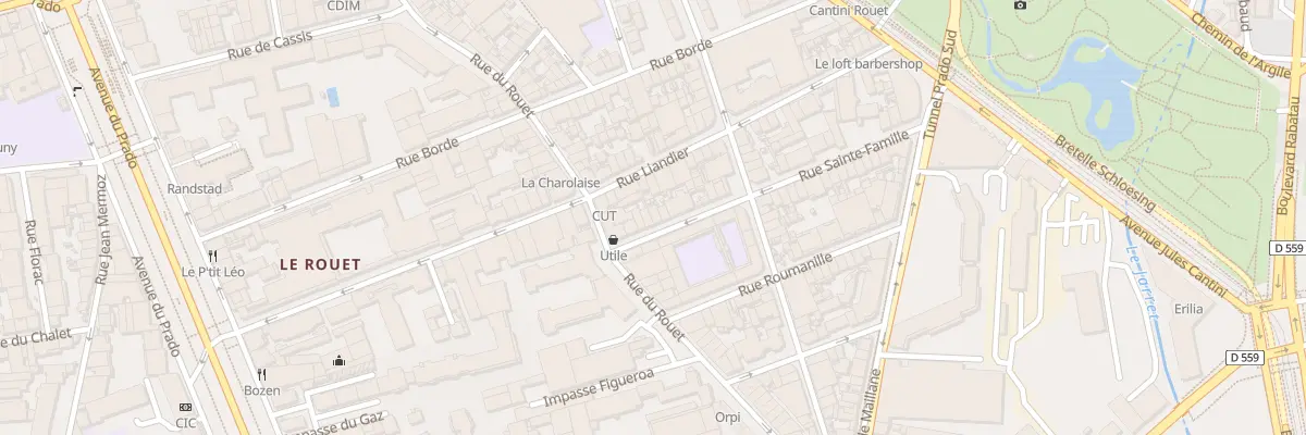Plan du 9 Rue sainte famille à Marseille 8e Arrondissement