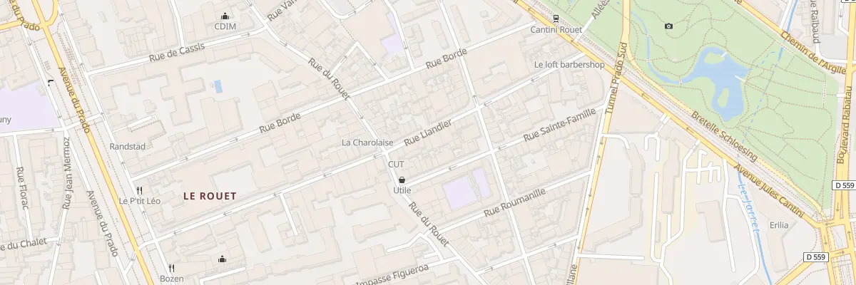 Plan du 86 Rue liandier à Marseille 8e Arrondissement