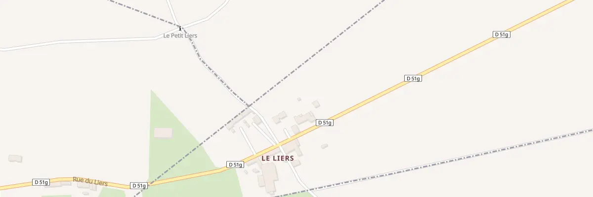 Plan du 218 Rte du Liers à Bizonnes